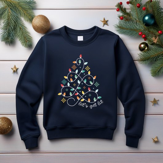 Lasst uns sehen - Weihnachtsbeleuchtung Sweatshirt