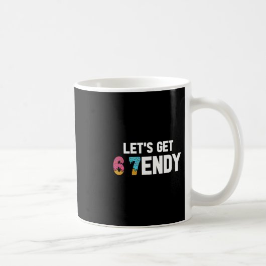Lasst uns Sendy 67 Eiscreme 7endy 6 7endy 67 Meme Kaffeetasse (Rechts)