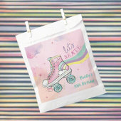 Lasst uns Skate l Rainbow Retro Groovy Pink Geschenktütchen