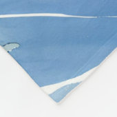 Lasst uns Ski fahren | Winter-Wasserfarbenmalerei Fleecedecke (Ecke)