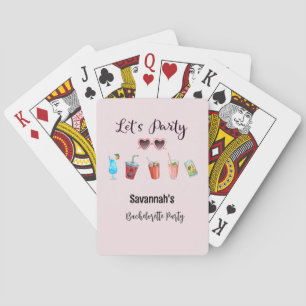 Lasst uns Sommerparty Personalized feiern Spielkarten