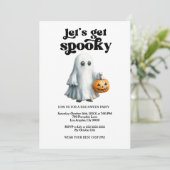 Lasst uns Spaß machen, Halloween-Party. Einladung (Stehend Vorderseite)