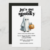 Lasst uns Spaß machen, Halloween-Party. Einladung (Vorne/Hinten)