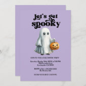 Lasst uns Spaß machen, Halloween-Party. Einladung (Vorne/Hinten)