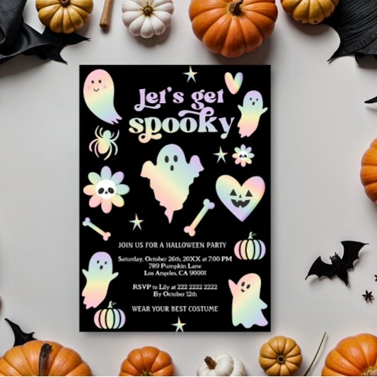 Lasst uns Spaß machen, Halloween-Party. Einladung