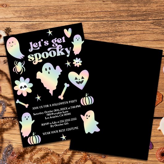 Lasst uns Spaß machen, Halloween-Party. Einladung