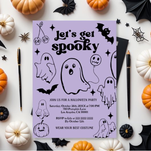 Lasst uns Spaß machen, Halloween-Party. Einladung