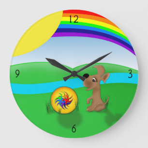 Lasst uns spielen große wanduhr