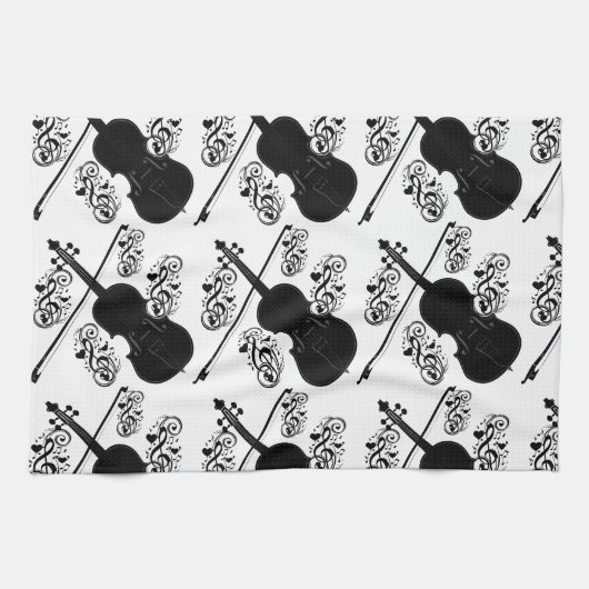 Lasst uns spielen, Violine_ Geschirrtuch (Horizontal)