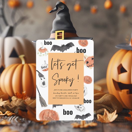 Lasst uns Spooky bekommen | HALLOWEEN-PARTY | Einladung