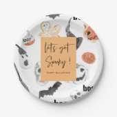 Lasst uns Spooky bekommen | HALLOWEEN-PARTY Pappteller (Vorderseite)