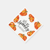 Lasst uns Spooky Halloween Pumpkin bekommen Serviette (Ecke)
