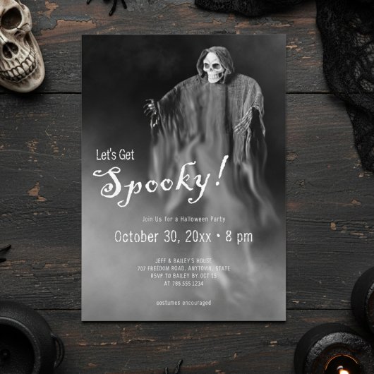Lasst uns spöttisches, geistreiches Skeletton-Hall Einladung
