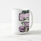 Lasst uns spöttisches Halloween-Party machen Kaffeetasse (VorderseiteRechts)