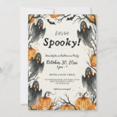 Lasst uns sprichwörtliche Geister & Pumpkins Hallo Einladung (Vorderseite)