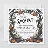 Lasst uns sprichwörtliche Pumpkins & Weinreben Hal Einladung (Vorderseite)