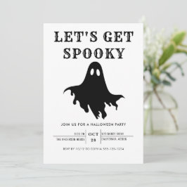 Lasst uns sprichwörtliches, modernes Halloween-Par Einladung
