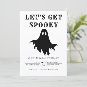 Lasst uns sprichwörtliches, modernes Halloween-Par Einladung