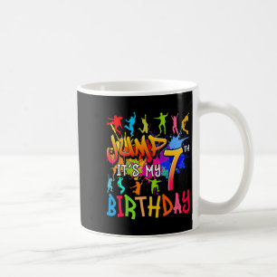 Lasst uns springen, mein 7. Geburtstag Trampolin G Kaffeetasse