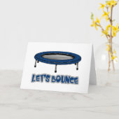 Lasst uns springen Trampolin Karte (Gelbe Blume)