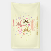 Lasst uns springende Affen-Kindergeburtstag aufpra Banner (Vertikal)