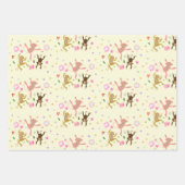 Lasst uns springende Affen-Kindergeburtstag aufpra Geschenkpapier Set (Vorderseite 2)