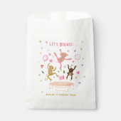 Lasst uns springende Affen-Kindergeburtstag aufpra Geschenktütchen (Vorderseite)