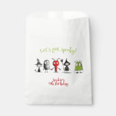 Lasst uns spucken! Kindergeburtstag der grauenhaft Geschenktütchen (Vorderseite)