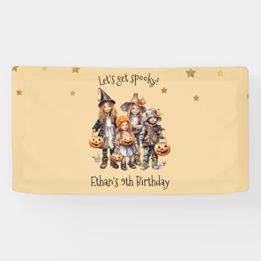 Lasst uns spucken! Kindergeburtstag-Party Banner (Horizontal)