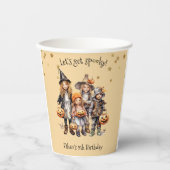 Lasst uns spucken! Kindergeburtstag-Party Pappbecher (Vorderseite)