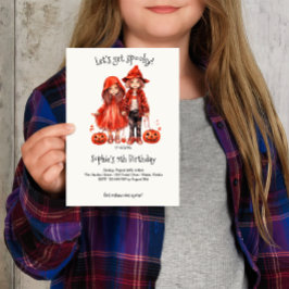 Lasst uns spucken! Spooktacular-Kindergeburtstag-P Einladung