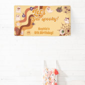 Lasst uns spukhaften halloween Retro-Kindergeburts Banner (InSitu)