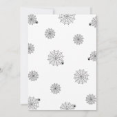 Lasst uns spukhaftes Halloween-Party weiß bekommen Einladung (Rückseite)