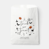 Lasst uns spukhaftes Halloween-Party weiß bekommen Geschenktütchen (Vorderseite)