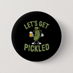 Lasst uns St. Patricks Day Bierliebhaber-Party bek Button