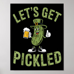 Lasst uns St. Patricks Day Bierliebhaber-Party bek Poster
