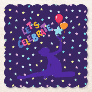 Lasst uns Sterne und Luftballons feiern Untersetzer