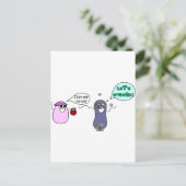 Lasst uns streak postkarte (Stehend Vorderseite)