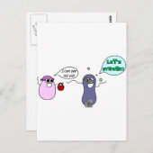 Lasst uns streak postkarte (Vorne/Hinten)