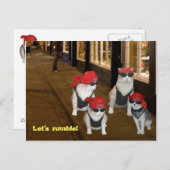 Lasst uns streuen postkarte (Vorne/Hinten)