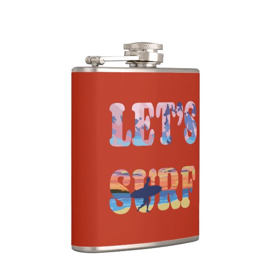 Lasst uns surfen flachmann (Rechts)