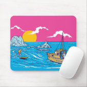 Lasst uns surfen mousepad (Mit Mouse)