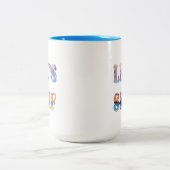 Lasst uns surfen zweifarbige tasse (Mittel)