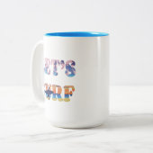 Lasst uns surfen zweifarbige tasse (Vorderseite Links)