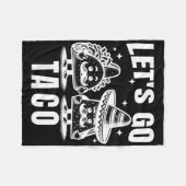 Lasst uns Taco 7 gehen Fleecedecke (Vorderseite (Horizontal))