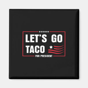 Lasst uns Taco 8647 US-Flagge 86 47 Männer Frauen  Magnet