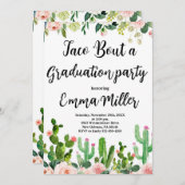 Lasst uns Taco 'Bout a Abschluss Fiesta Party Einladung (Vorne/Hinten)