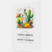 Lasst uns Taco 'Bout a Fiesta Couple's Dusche Will Acrylschild (Winkel)