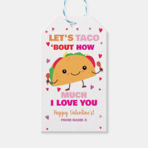 Lasst uns TACO 'bout I Liebe you Valentinstag Tag Geschenkanhänger