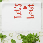 Lasst uns Taco Bout-Liebe Geschirrtuch (Gefaltet)